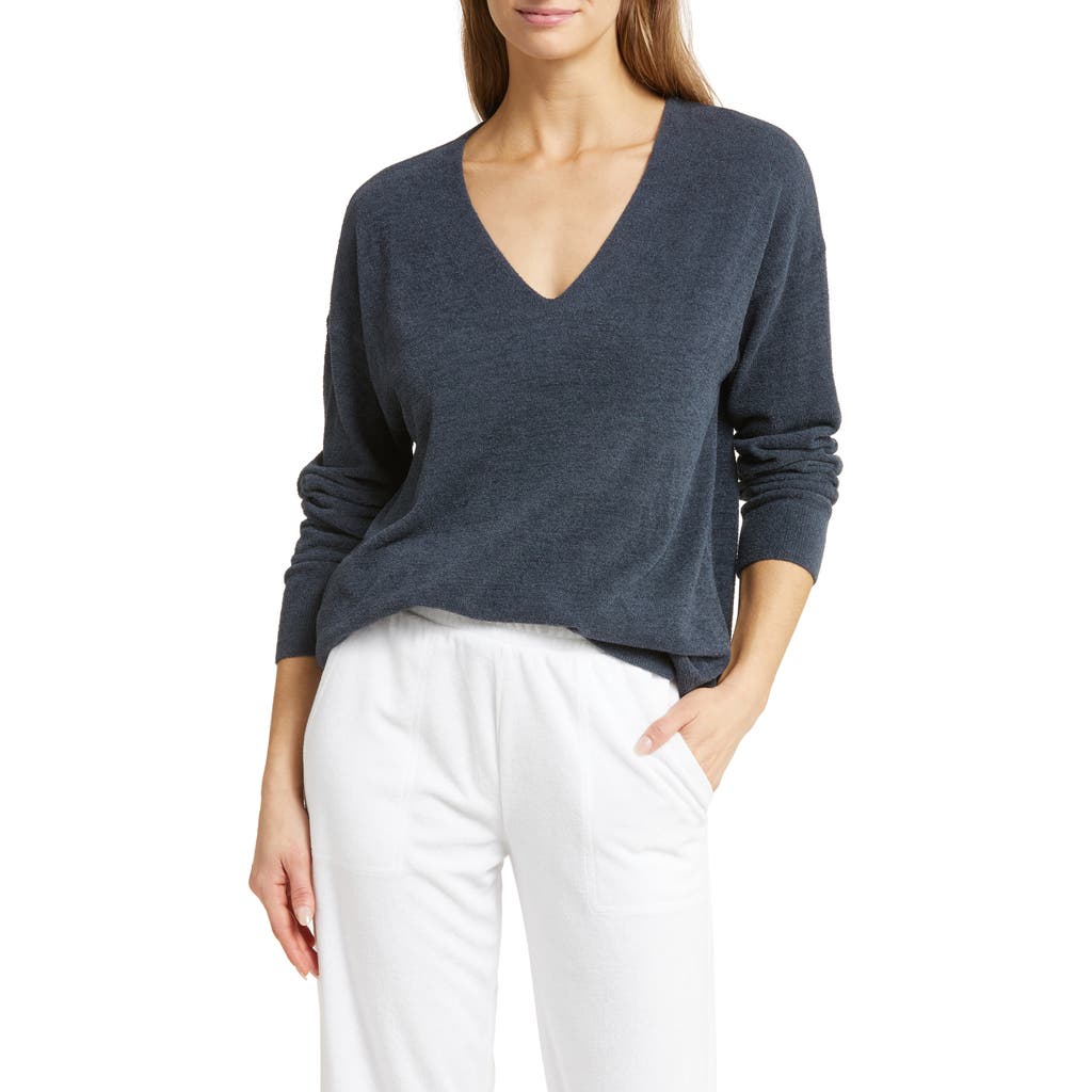 barefoot dreams barefoot dreams High-Low Hem V-Neck Pajama Pullover Sweater