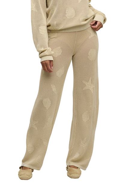 barefoot dreams barefoot dreams Shell Jacquard Sheer Cotton Pajama Pants