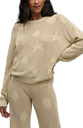 barefoot dreams barefoot dreams Shell Relaxed Fit Semisheer Cotton Sweater