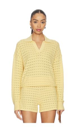 Barefoot Dreams Barefoot Dreams Tulip Pointelle Collared Pullover