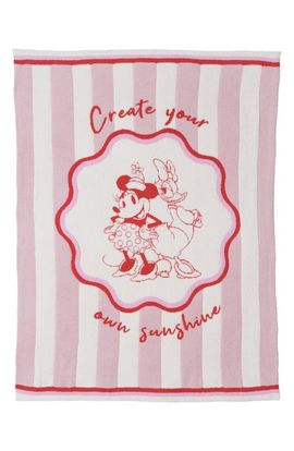 barefoot dreams barefoot dreams x Disney Minnie & Daisy Stripe CozyChic® Stroller Blanket