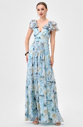 Bariano Bariano Markova Frill Shoulder Maxi