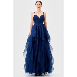Bariano Bariano Solenne Tiered Ball Gown
