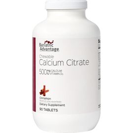 Bariatric Advantage Bariatric Advantage Calcium Citrate Chewable 500mg with Vitamin D3 Cinnamon Flavor 90 Count