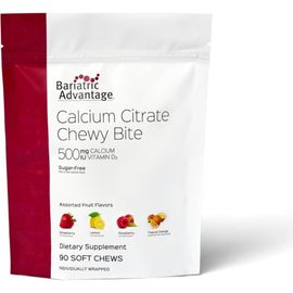 Bariatric Advantage Bariatric Advantage Calcium Citrate Chewy Bites 500 mg Supplement with Vitamin D3 90 Count 90 Count