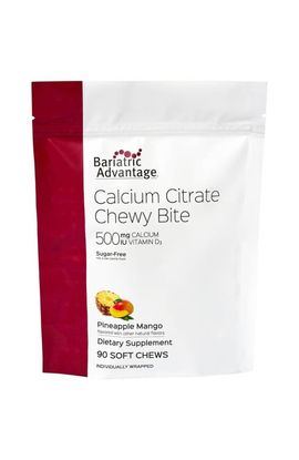 Bariatric Advantage Bariatric Advantage Calcium Citrate Chewy Bites 500 mg Vitamin D3 Supplement 90 Count 90 Count