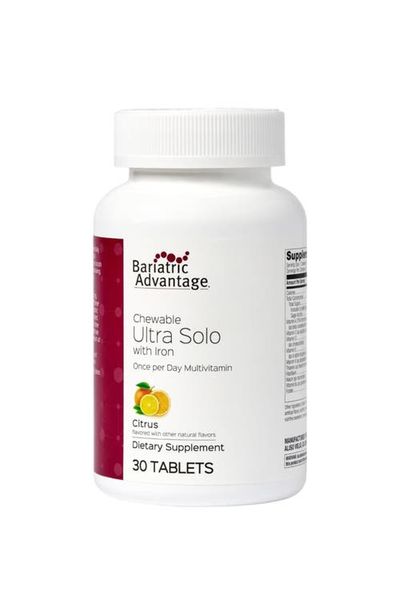 Bariatric Advantage Bariatric Advantage Chewable Ultra Solo Iron Once Daily Multivitamin Supplement 30 Tablets
