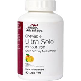 Bariatric Advantage Bariatric Advantage Chewable Ultra Solo Multivitamin Without Iron Citrus 90 Tablets