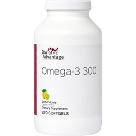 Bariatric Advantage Bariatric Advantage Omega-3 300 Concentrated EPA DHA Fish Oil Softgels 270 Count