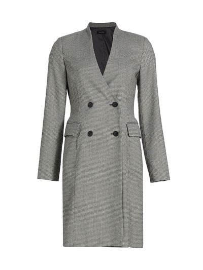 Barneys New York Women's Houndstooth Double-Breasted Blazer Dress