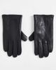 Barneys Originals Barneys Originals nappa leather touchscreen gloves in black - 4
