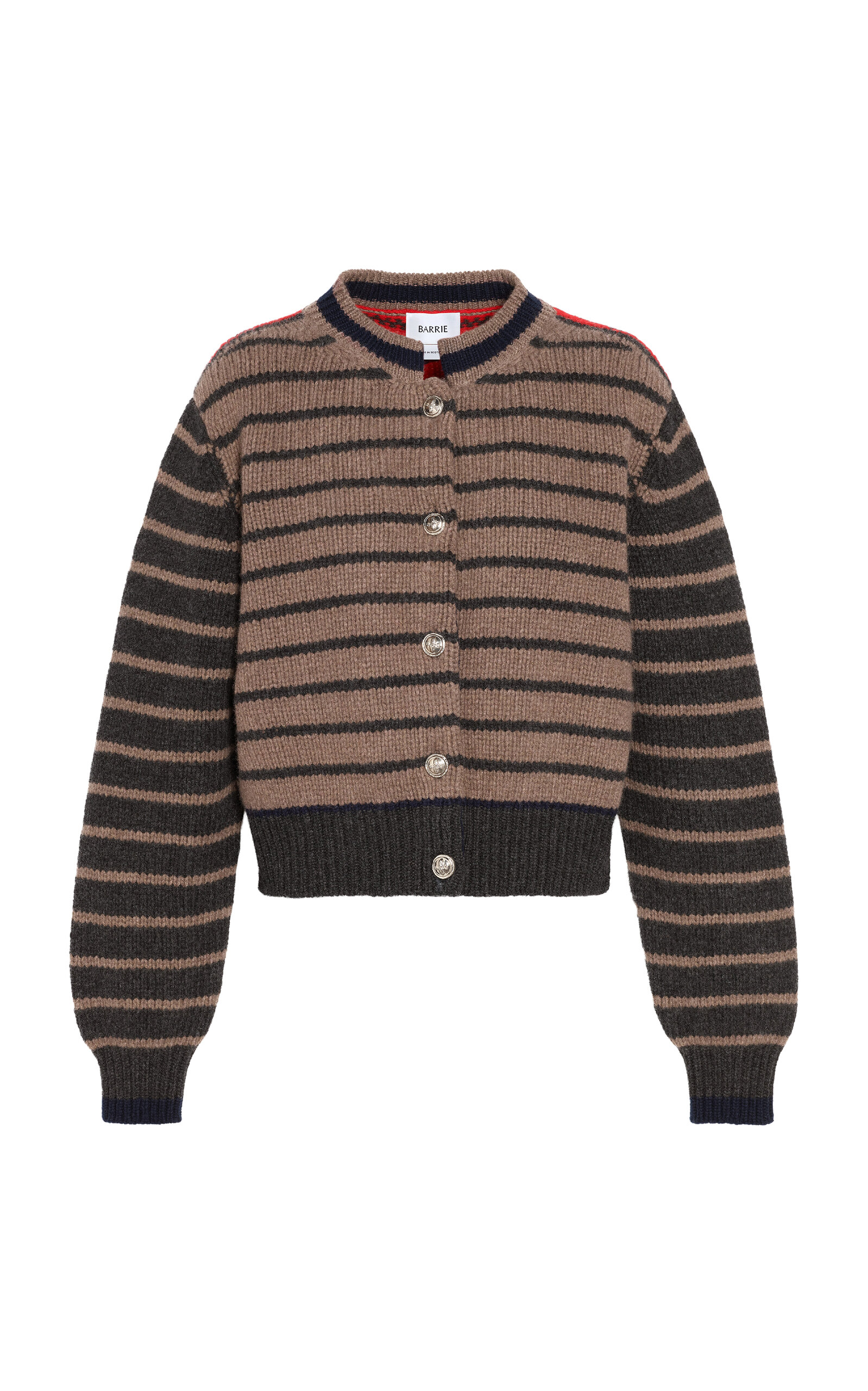 Barrie Barrie Cashmere Chunky Stripes Cardigan