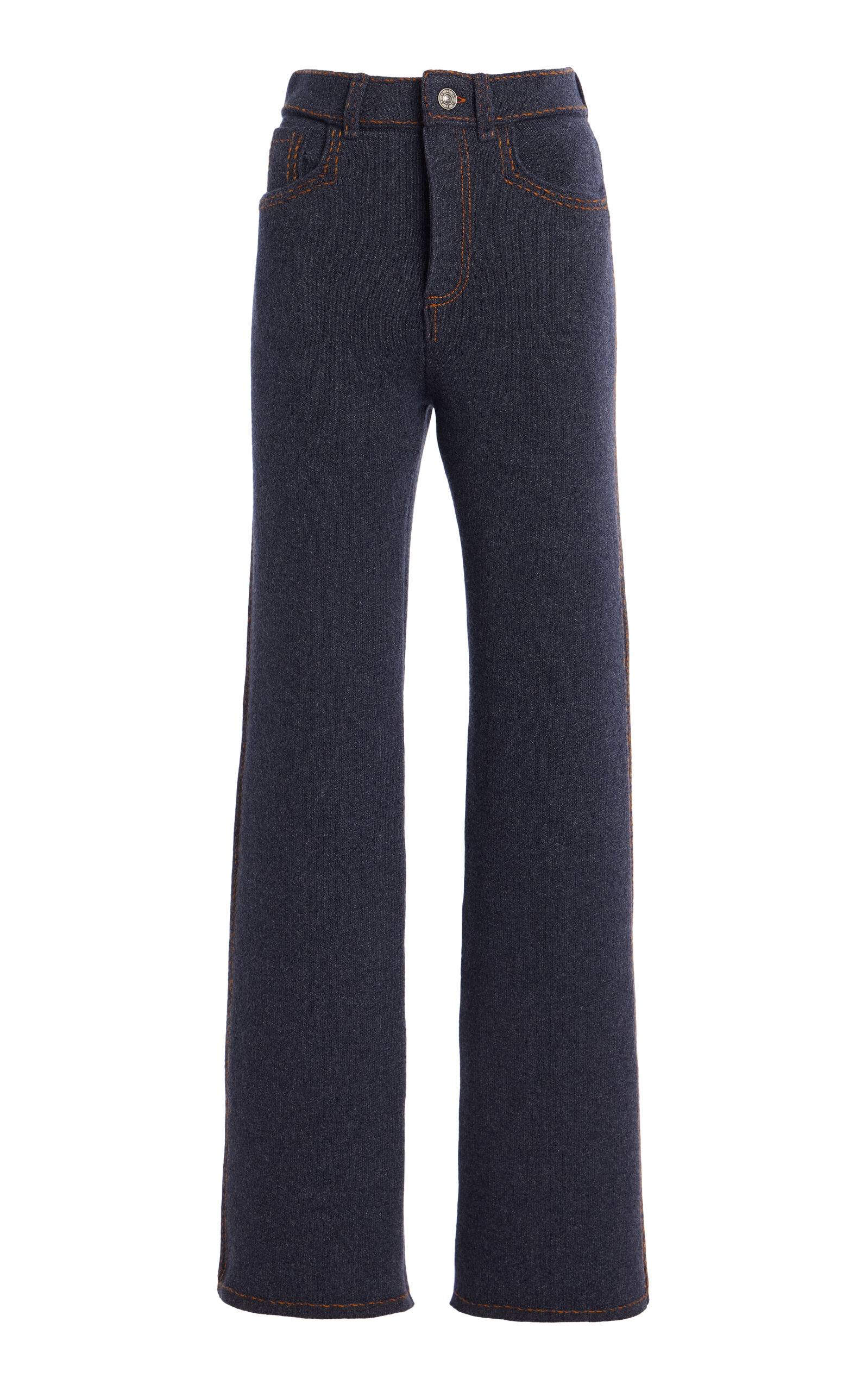 Barrie Barrie CashmereDenim Flared Pants Blue S