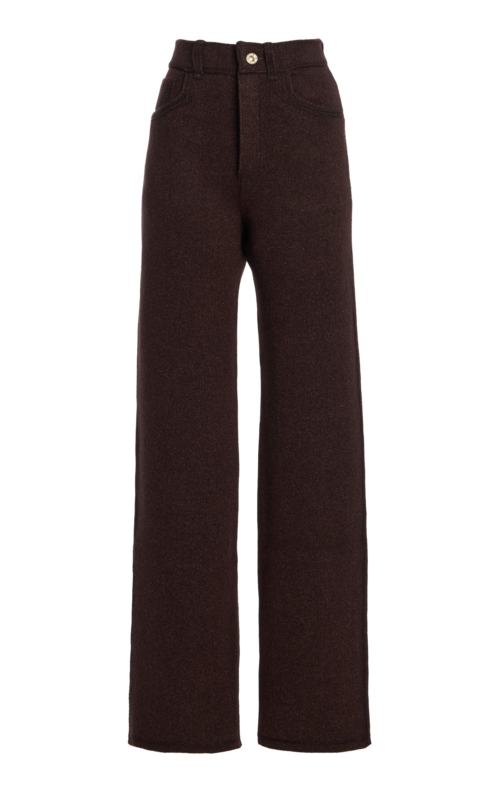 Barrie Barrie CashmereDenim Flared Pants Brown M