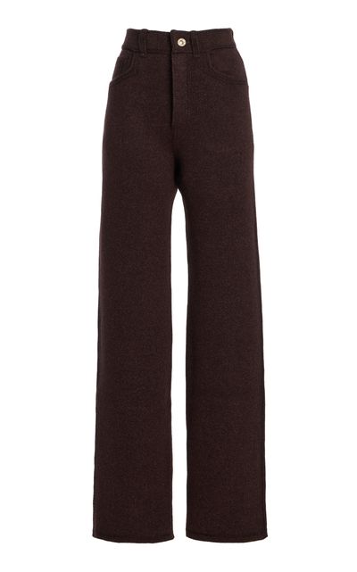 Barrie Barrie CashmereDenim Flared Pants Brown M
