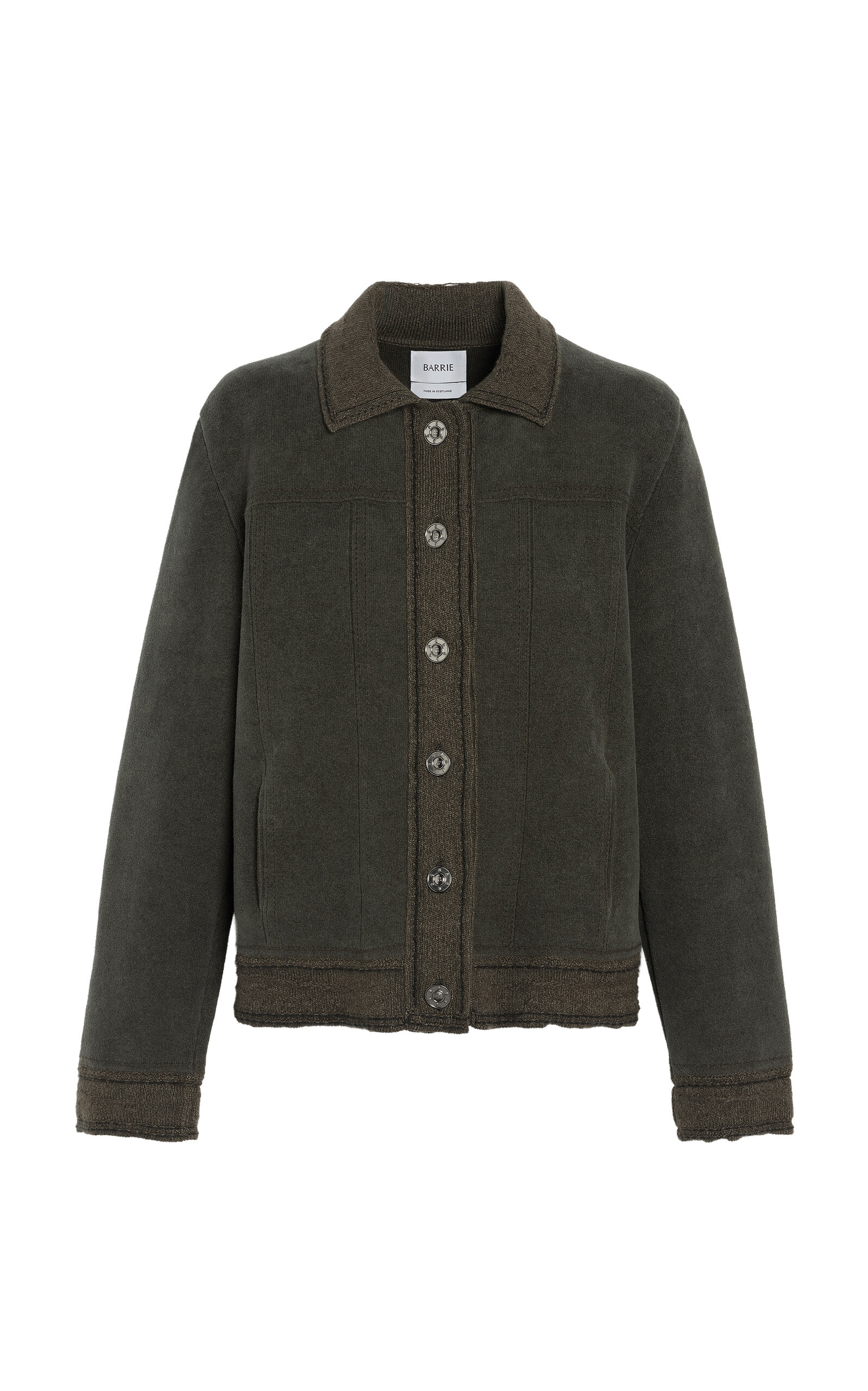 Barrie Barrie CottonCashmere Blend Jacket Dark Green XS