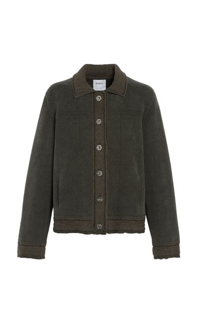 Barrie Barrie CottonCashmere Blend Jacket Dark Green XS