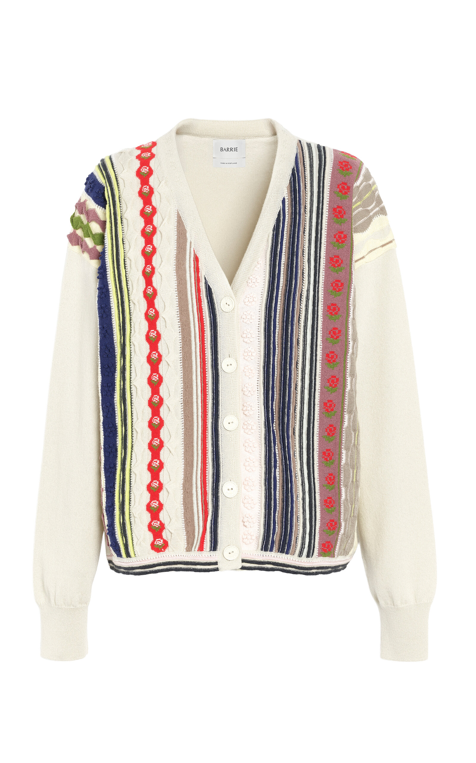 Barrie Barrie Striped Cashmere Cardigan Stripe XS