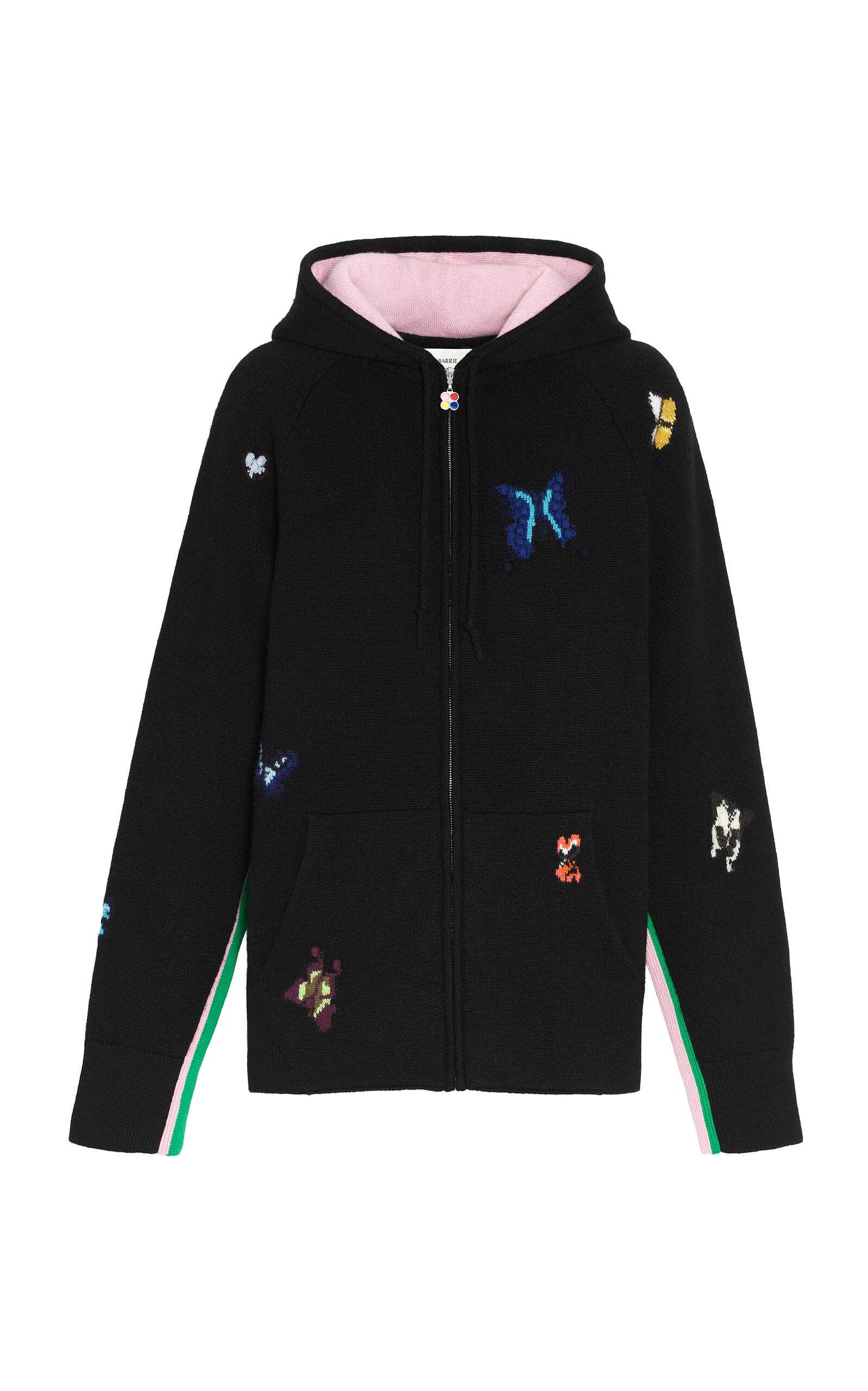 Barrie Barrie x Damien Hirst Butterflies ZipUp Cashmere Hoodie