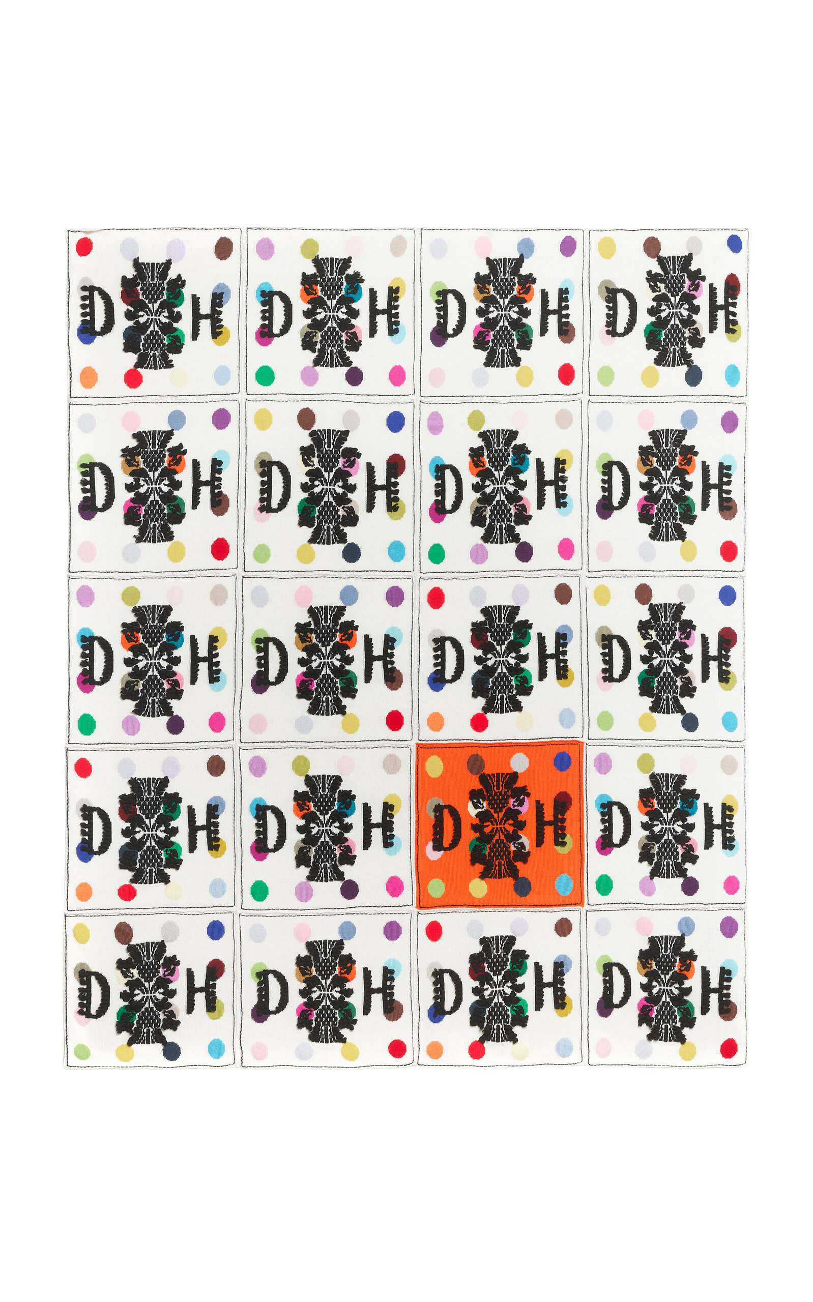 Barrie Barrie x Damien Hirst Dots Cashmere Blanket