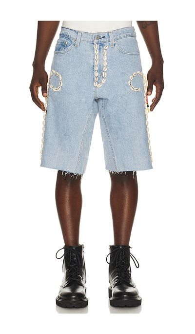 Barriers Worldwide Barriers Worldwide Cowrie Shell Denim Shorts