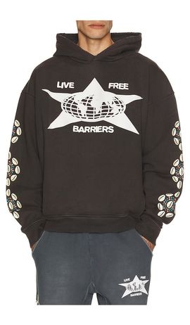 Barriers Worldwide Barriers Worldwide Cowrie Shell Hidden Pocket Hoodie