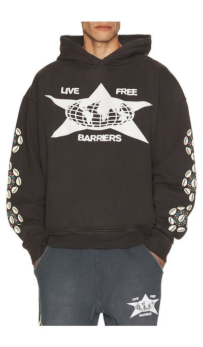 Barriers Worldwide Barriers Worldwide Cowrie Shell Hidden Pocket Hoodie