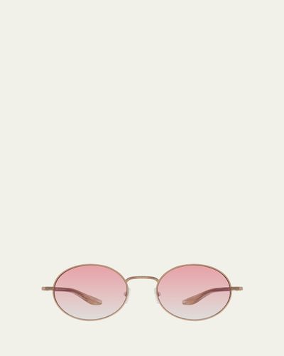 Barton Perreira Anamcara Metal Oval Sunglasses