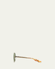 Barton Perreira Anamcara Metal Oval Sunglasses - 2