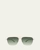 Barton Perreira ARMS5552KW Square Titanium Sunglasses - 1