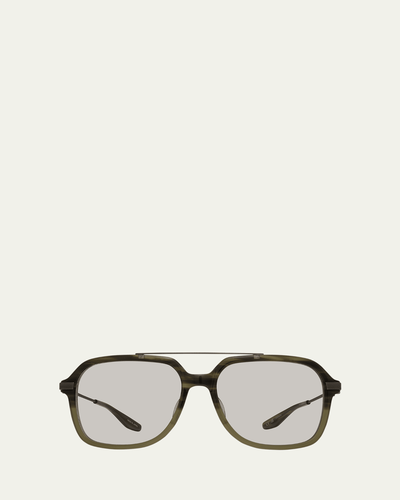 Barton Perreira D. Ellis Plastic & Titanium Aviator Sunglasses