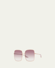 Barton Perreira Folasade Titanium Square Sunglasses - 2