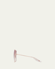Barton Perreira Folasade Titanium Square Sunglasses - 3
