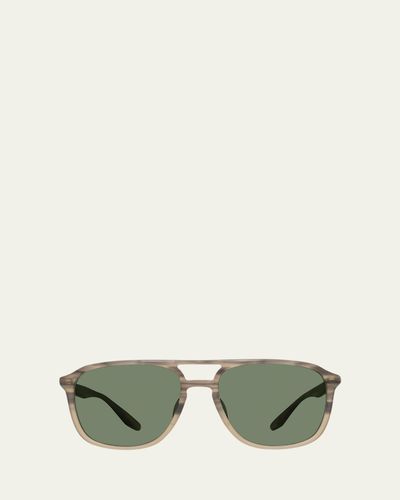 Barton Perreira Gyalis Acetate Aviator Sunglasses