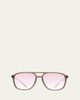Barton Perreira Men's Gyalis Zyl Aviator Sunglasses - 1
