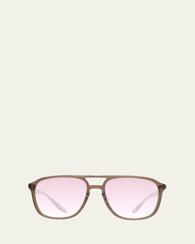 Barton Perreira Men's Gyalis Zyl Aviator Sunglasses