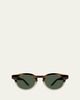 Barton Perreira Men's Oxford Acetate Round Sunglasses - 1