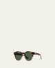 Barton Perreira Men's Oxford Acetate Round Sunglasses - 2