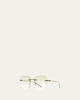 Barton Perreira Men's Tyrone Titanium Rimless Square Sunglasses - 2