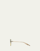 Barton Perreira Men's Tyrone Titanium Rimless Square Sunglasses - 3