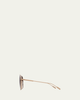 Barton Perreira Renzo Titanium Aviator Sunglasses - 3