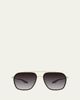 Barton Perreira Rizzo 58mm Titanium & Acetate Aviator Sunglasses - 1
