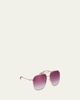 Barton Perreira Rizzo 60mm Aviator Titanium Sunglasses - 2