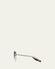 Barton Perreira Sully Aviator Titanium Sunglasses - 2