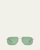 Barton Perreira x 007 Men's Royale Double-Bridge Titanium Aviator Sunglasses - 1