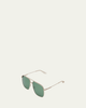 Barton Perreira x 007 Men's Royale Double-Bridge Titanium Aviator Sunglasses - 2