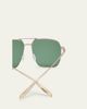 Barton Perreira x 007 Men's Royale Double-Bridge Titanium Aviator Sunglasses - 5