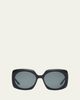 Barton Perreira x Sarah Hoover Delia Acetate Square Sunglasses - 1