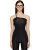 Baserange Baserange Black Nida One Strap Tank Top - 1