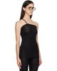 Baserange Baserange Black Nida One Strap Tank Top - 2